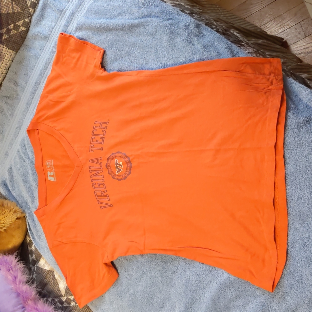 Virginia tech ladies v-neck t-shirt
